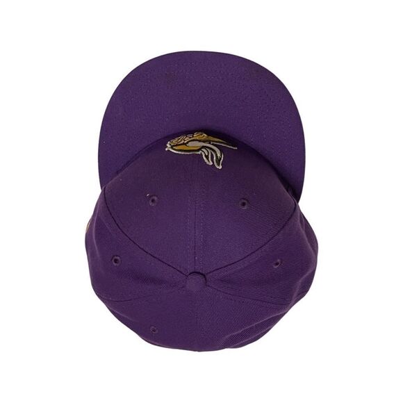 Minnesota Vikings Football New Era Purple 9FIFTY Adjustable Snapback Hat - Picture 6 of 12